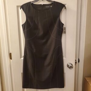 Ellen Tracy sz 12 black sheath dress NWT career office classic staple chic